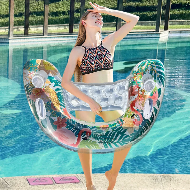 

Portable Thickened Inflatable Seatings Cup Holder Inflatable Seatings Floating Tray Outdoor Furniture Suelos Inflables ZY40CQZJ