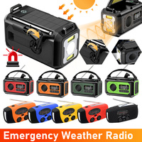 Portable Flashlight Rechargeable Crank Radios 12000mAh 10000mAh Emergency Survival Solar Radio AM FM NOAA Weather Radio Receiver