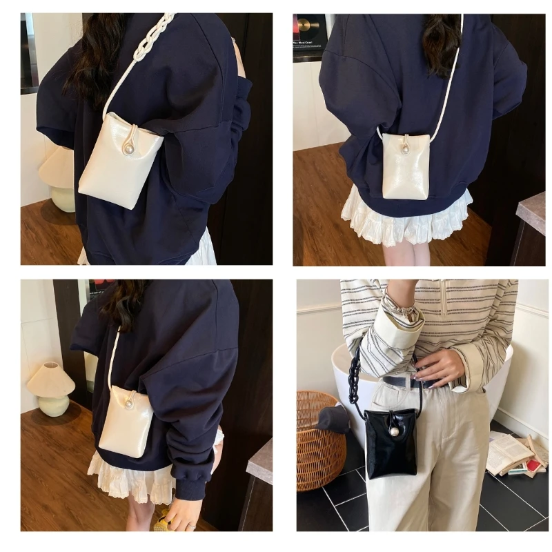 H3CB حقيبة كتف مصنوعة من H3CB مع أكياس كروسة تصميم داخلي فسيحة لمفاتيح الهاتف وعملة معدنية