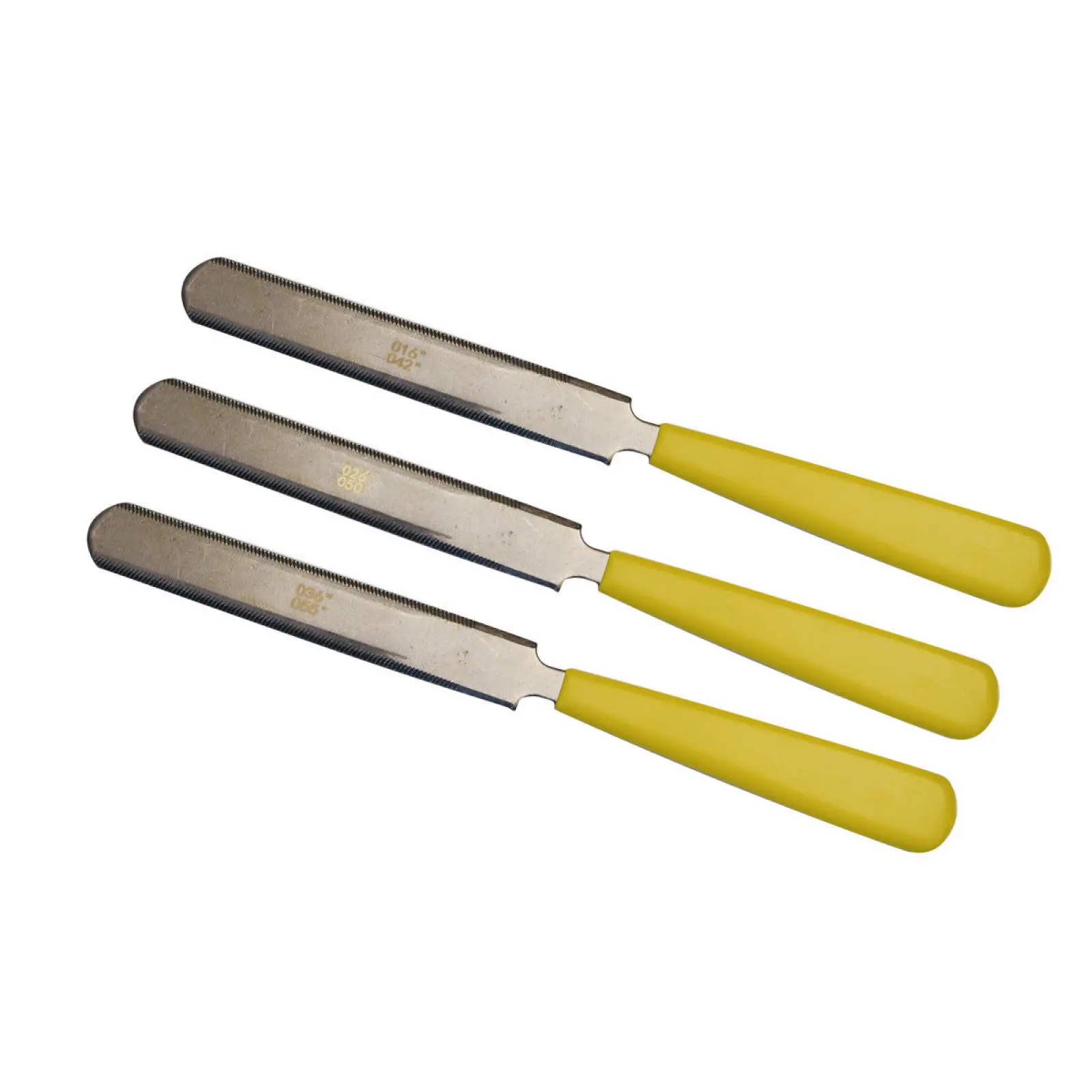 3X ملفات الجوز الغيتار قياس الجوز الشق ملف مزدوج الوجهين الجوز السرج المهنية للآلات الوترية Luthier أداة إصلاح #6