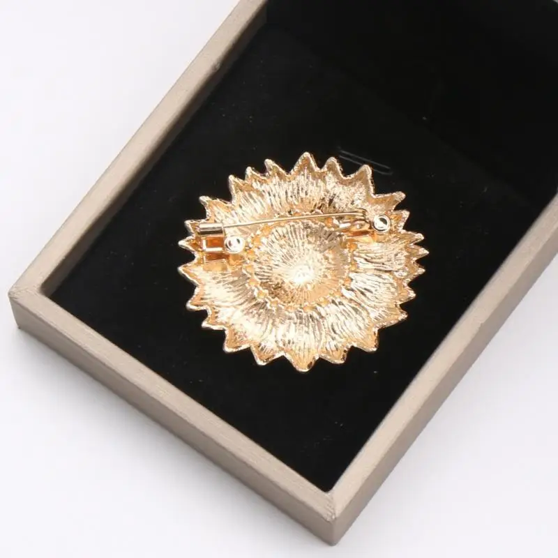 Van Gogh Sunflower Enamel Lapel Pin 1Pcs Unisex Art Brooch Badge for Backpack Jacket Decor Special Gift for Painting Lovers view 3