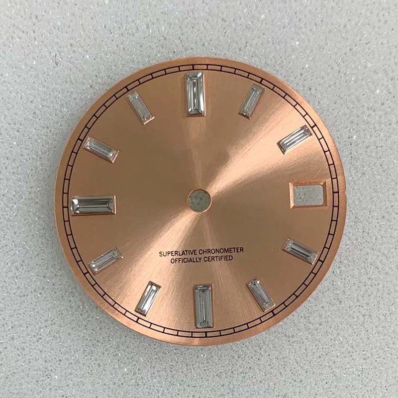 قرص NH35 قرص S قطر 28.5 ملم تاريخ فقط أشعة الشمس مناسب لملحقات تعديل ساعة الحركة NH35/36