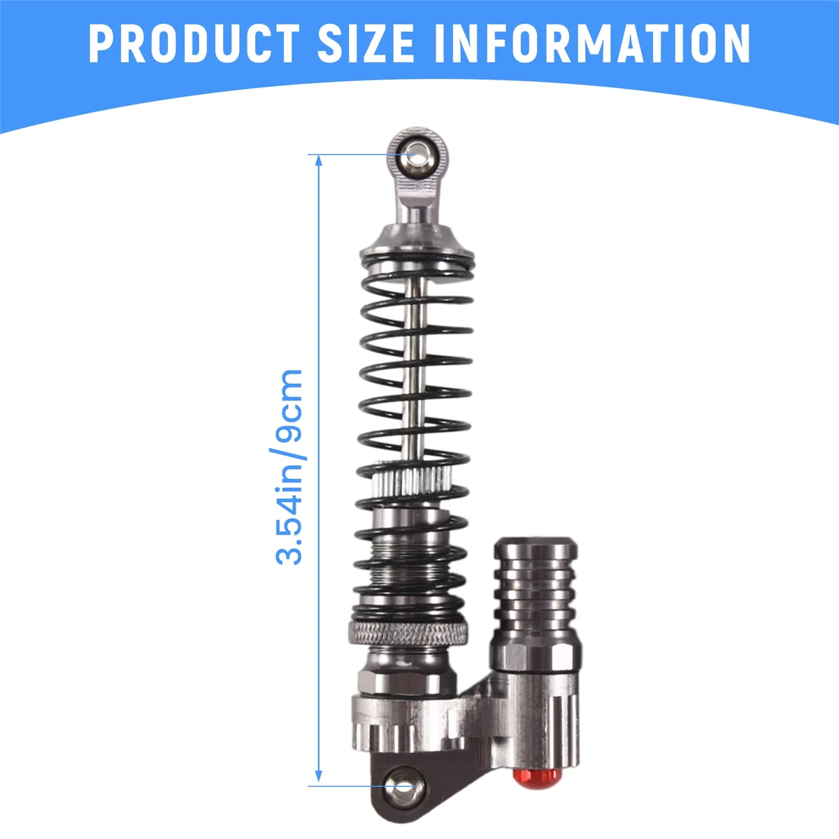 Amortisseur hydraulique en alliage, pour 1/10 Axial Scx10 90022 90028 90021 Rc4Wd D90, 1:10 Rc inoler