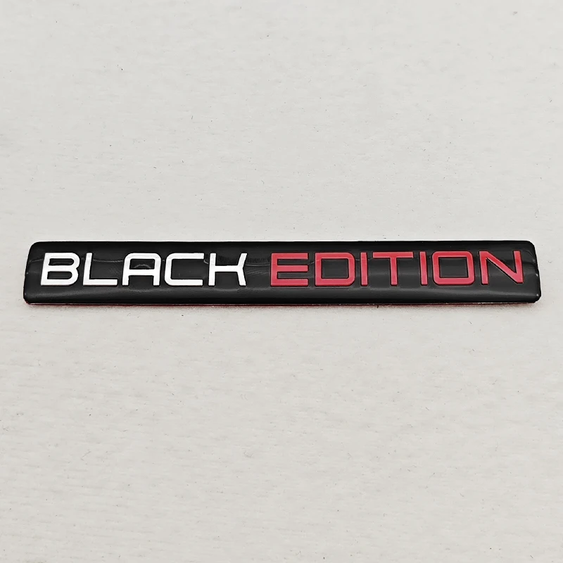 3D aluminium auto motorfiets Trunck logo Black Edition embleem badge sticker auto sticker universele accessoires