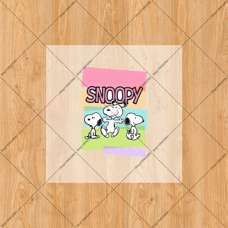 Snoopys Cute Iron on Patches Washable Heat Thermal Transfer DIY Stickers Anime Cartoon Character Derivative Peripherals Sticker - Detail 1