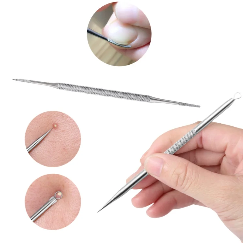 Conjunto de ferramentas de pedicure de aço inoxidável, 7-2 peças, portátil, ferramentas de cuidados com cutícula do pé, faca de manicure de precisão para remover calos de pele morta