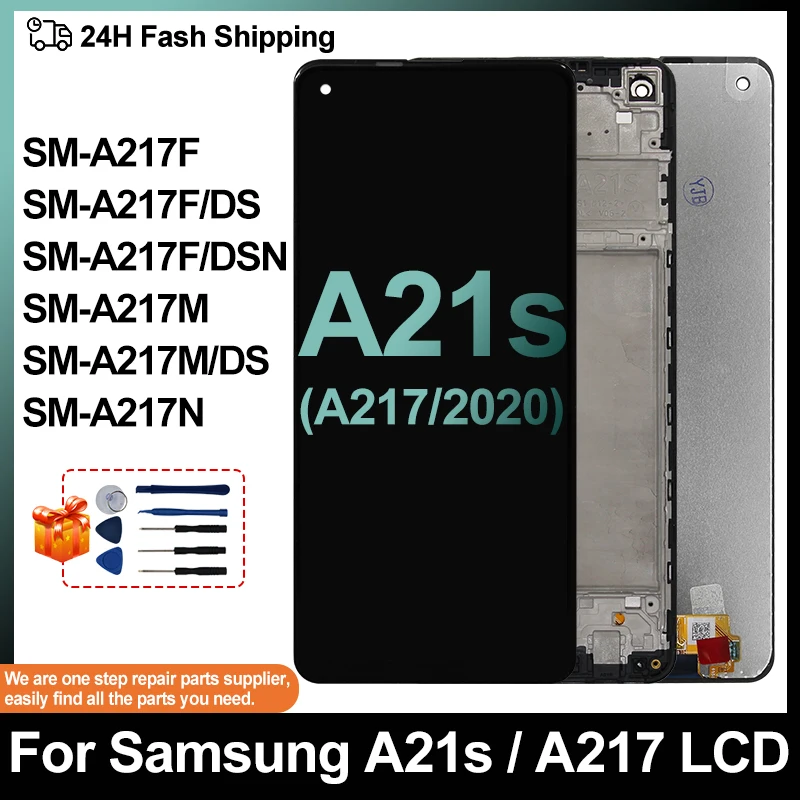 LCD For Samsung Galaxy A21S SM-A217F/DS SM-A217F/DSN LCD Display Screen Replacement Digitizer Assembly Parts SM-A217M/DS Display