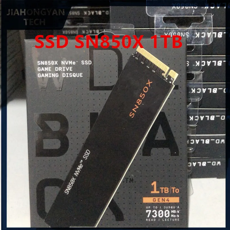 For Desktop Laptop For WD SN850X SSD 1TB 2TB NVMe Gen4 PCIe M.2 2280 PCIe 4.0X4 Drive Internal Solid State Disk
