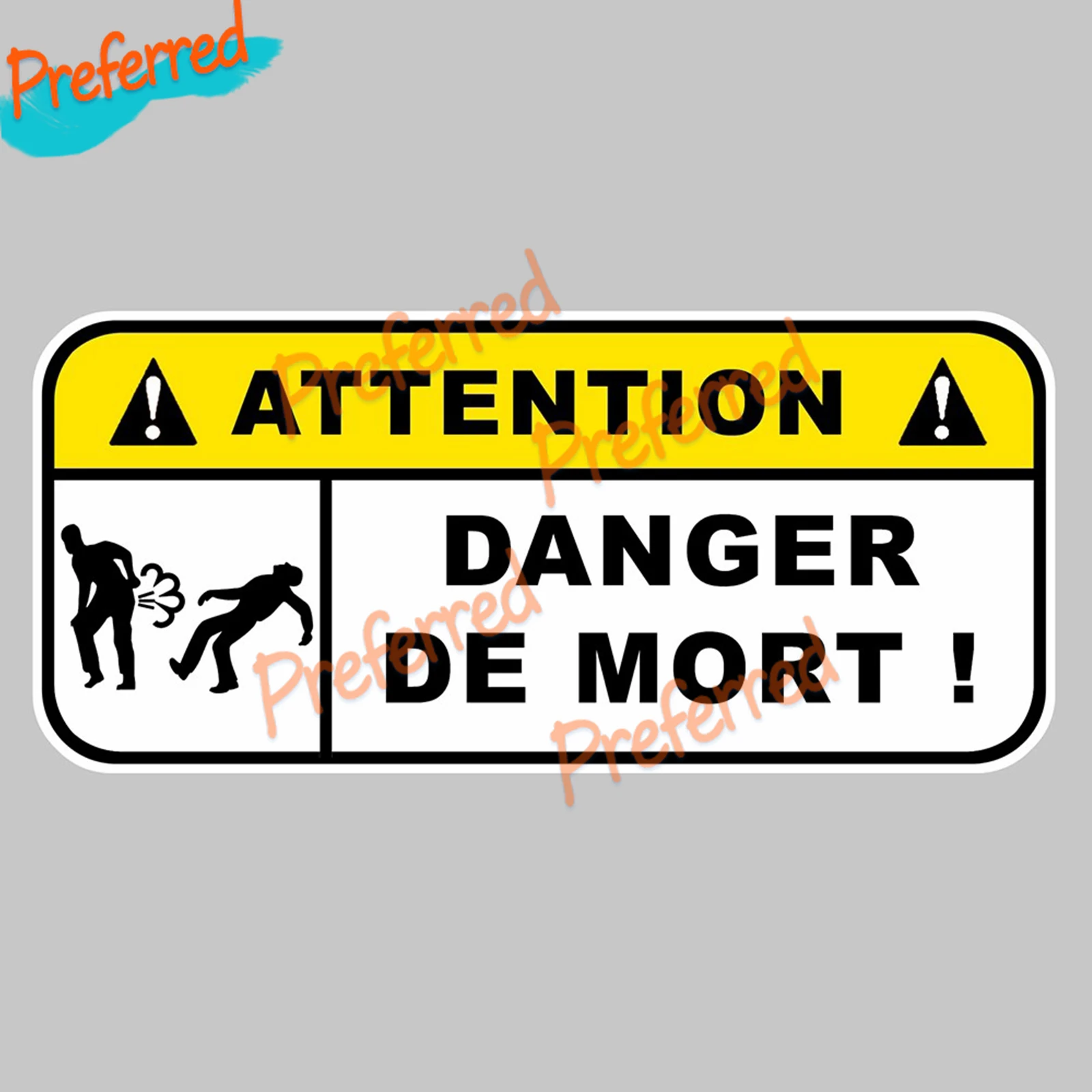 DEATH DANGER FUN BOOST JDM STICKER STICKER 12cmX5.5cm (2)
