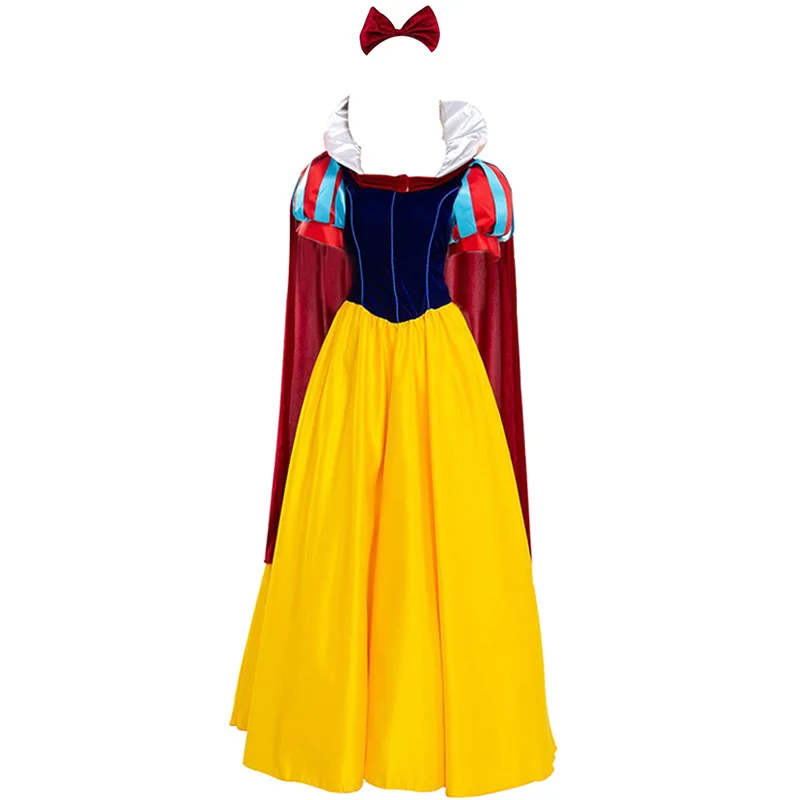 New Carnival Luxury Snow White Role Playing Costume Adult Cartoon Princess Birthday Party Costume Halloween Fancy Party Dress Ho