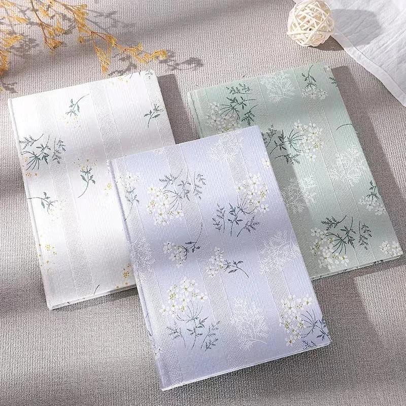 High Quality Cotton Linen Cover Notebook Flower and Tree Ledger Book Notepad Student Diary Hard Sided Super Thick Diary Journal