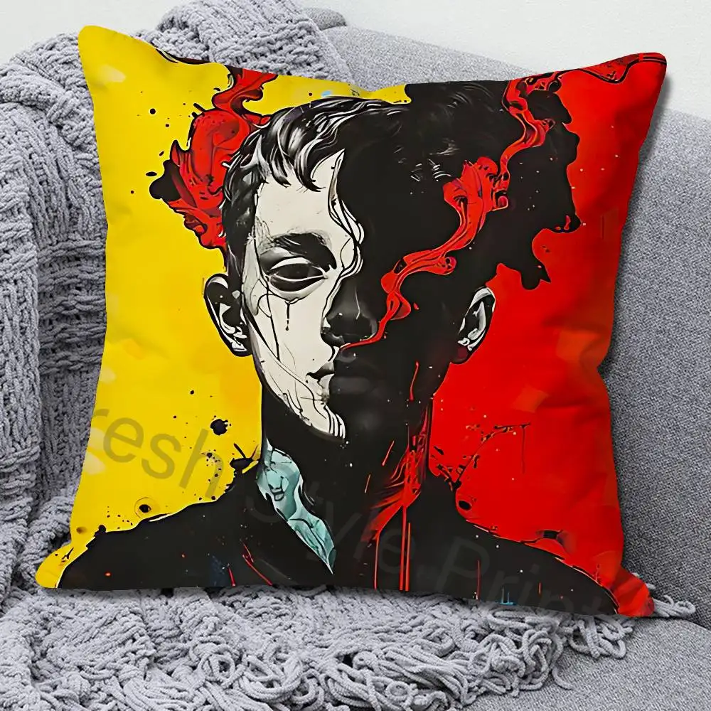 T-Twentys One P-PilotsS Breach Pillow Cases for Bedroom Living Room Sofa Home Decor Polyester Cushion Cover with Zipper