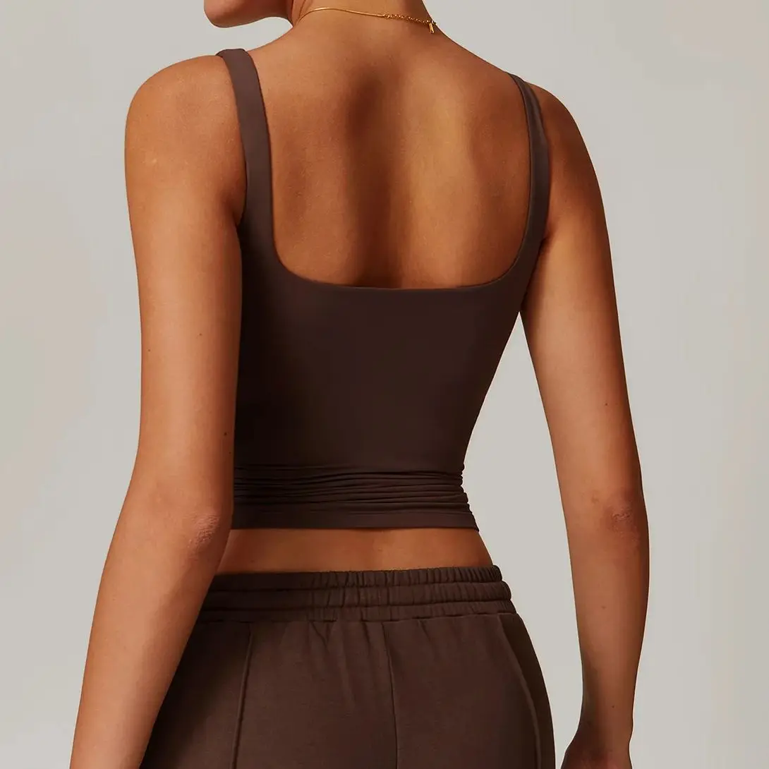 Yoga Vest Women Sexy Sports Bra Running T-Shirt Fitness Yoga Shirts  Crop Top Workout Elastic Sport Underwear Fast Dry Gym Top