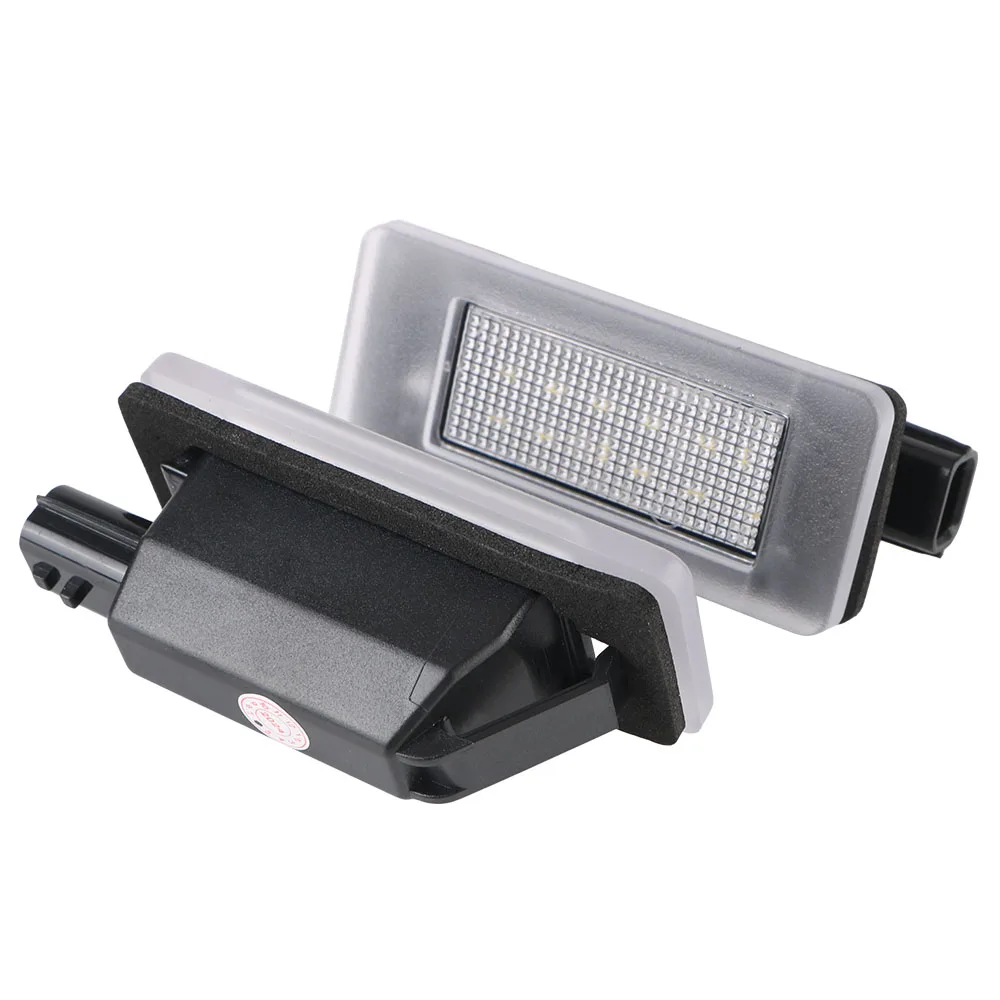 Car License Number Plate Lights 2Pcs License Plate Light For NISSAN Serena C27 18SMD LED Auto Accessories image 5