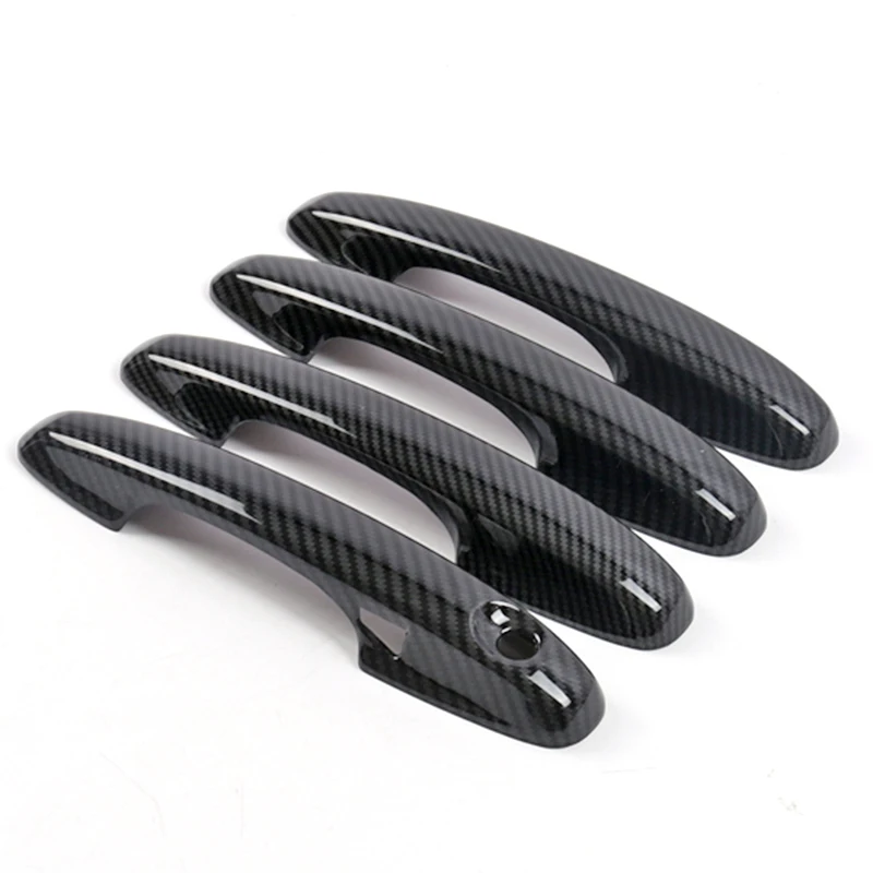 Carbon Look Chrome for Ford Focus MK4 2019 2020 2021 Door Handle Cover Trims Accessories