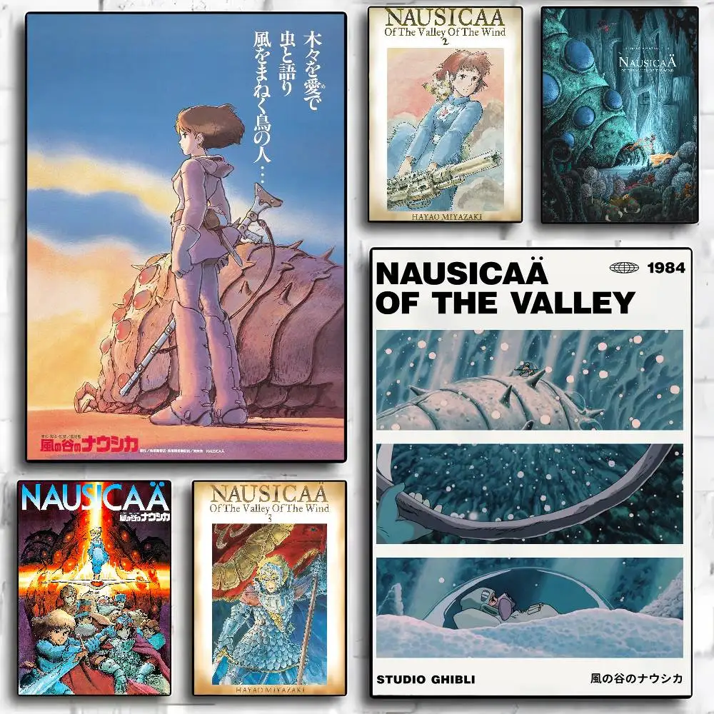 Póster de Anime n-nausicaa del valle del viento W, impresión de alta calidad, decoración del hogar, arte de pared, Mural, decoración de Bar y habitación