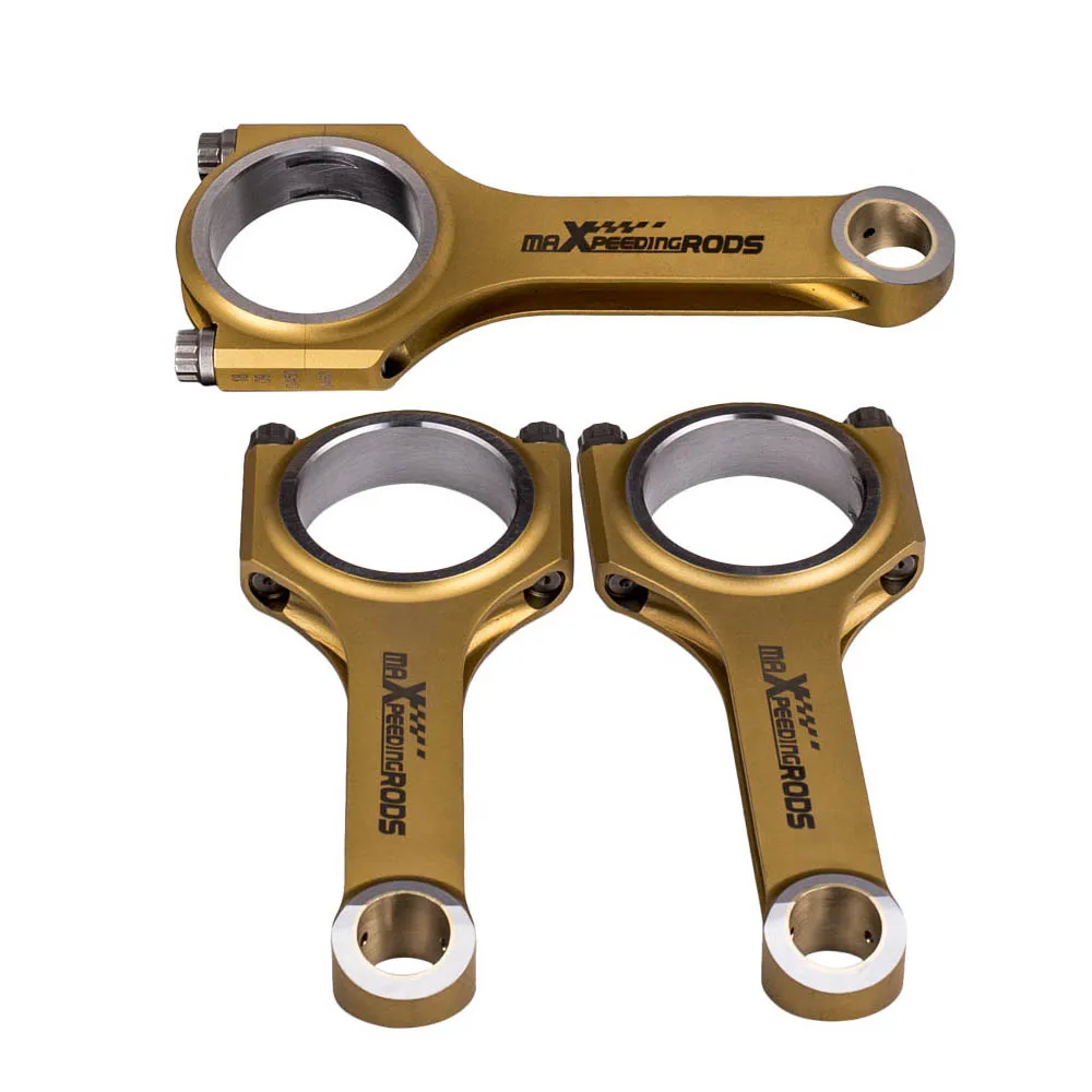 H Beam Titanized Materials Connecting Rods For BMW B38A15M0 1.5T 3 Cylinder Forged 4340 Conrod 135mm