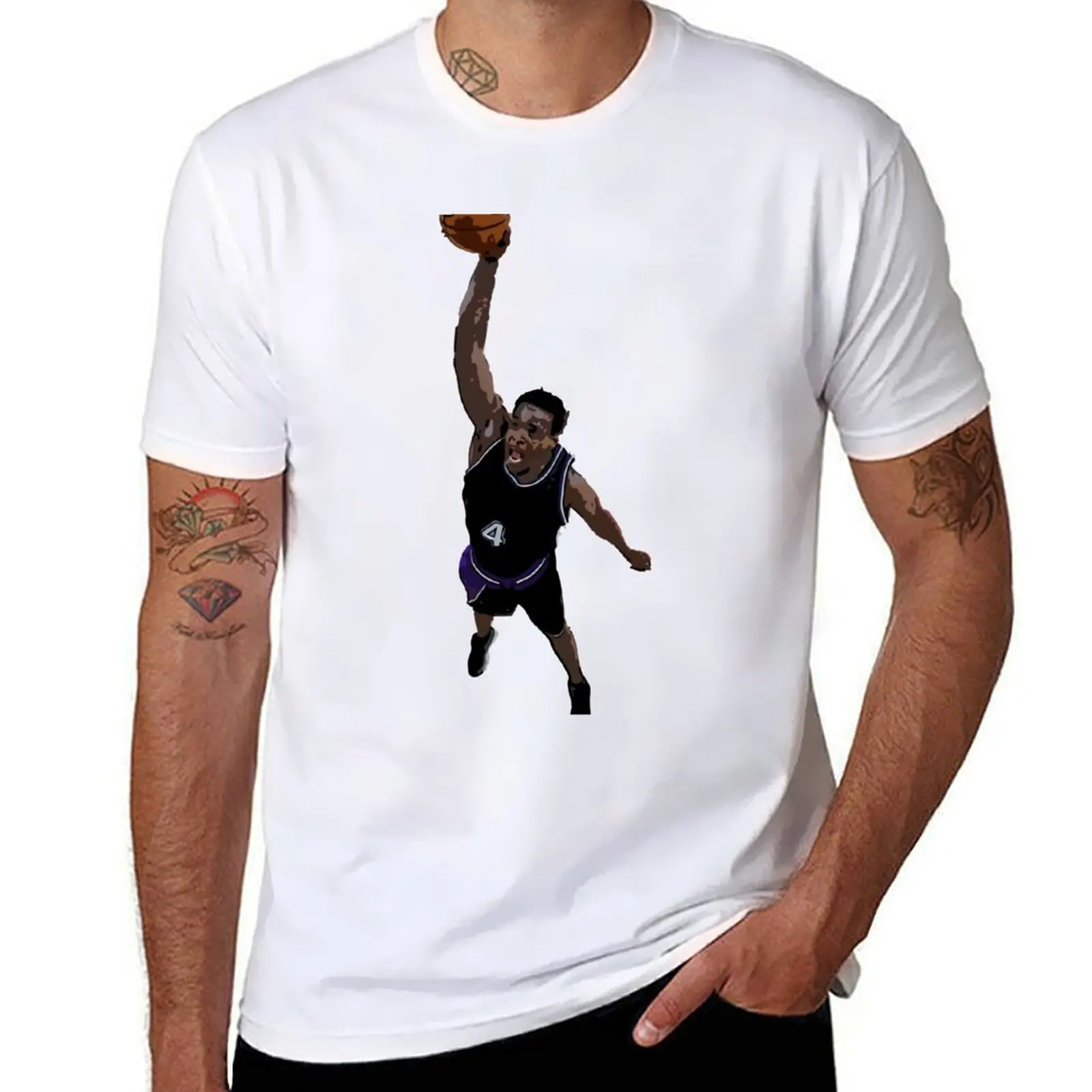 Camiseta chris webber para hombre, camisetas de algodón pesado para hombre, camiseta vintage gráfica