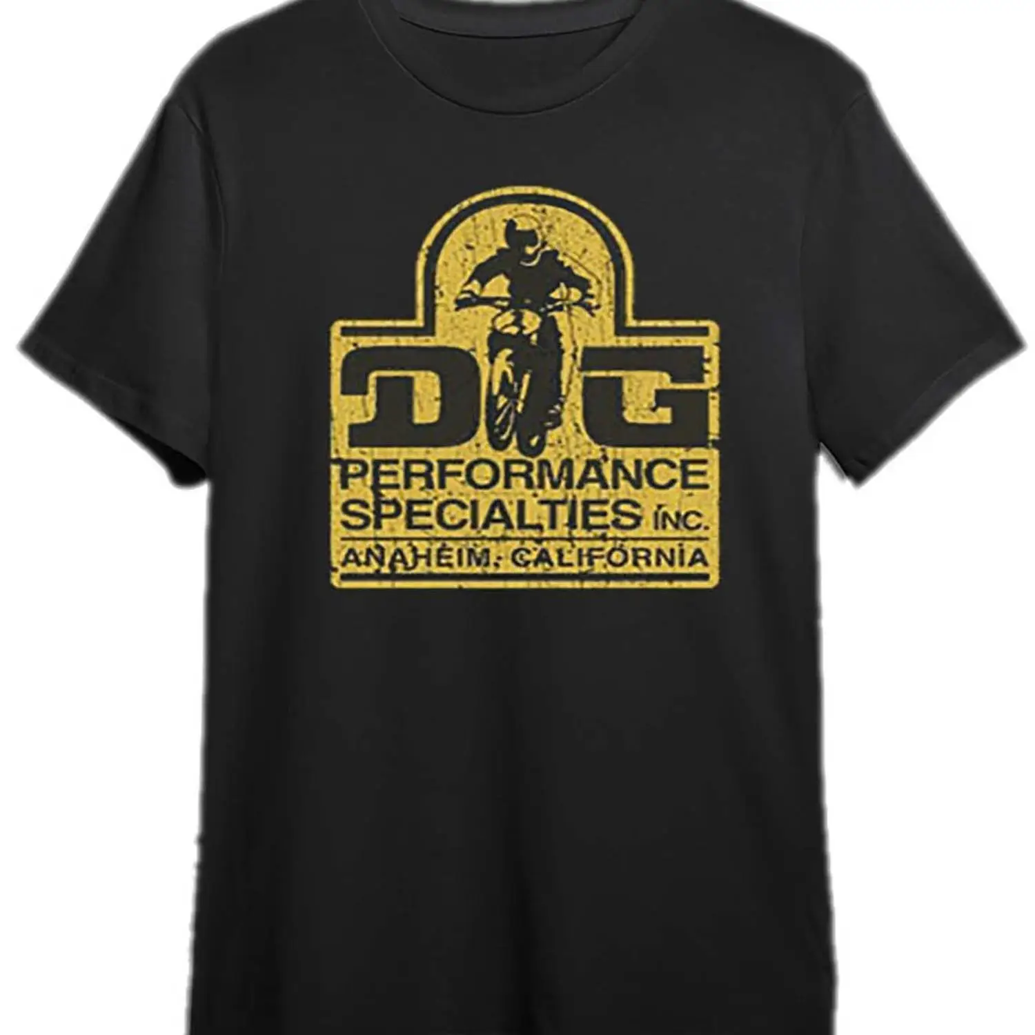 

Men's DG BMX Pattern T-Shirt - Short Sleeve Black Motocross Design 100% Cotton Casual Comfort