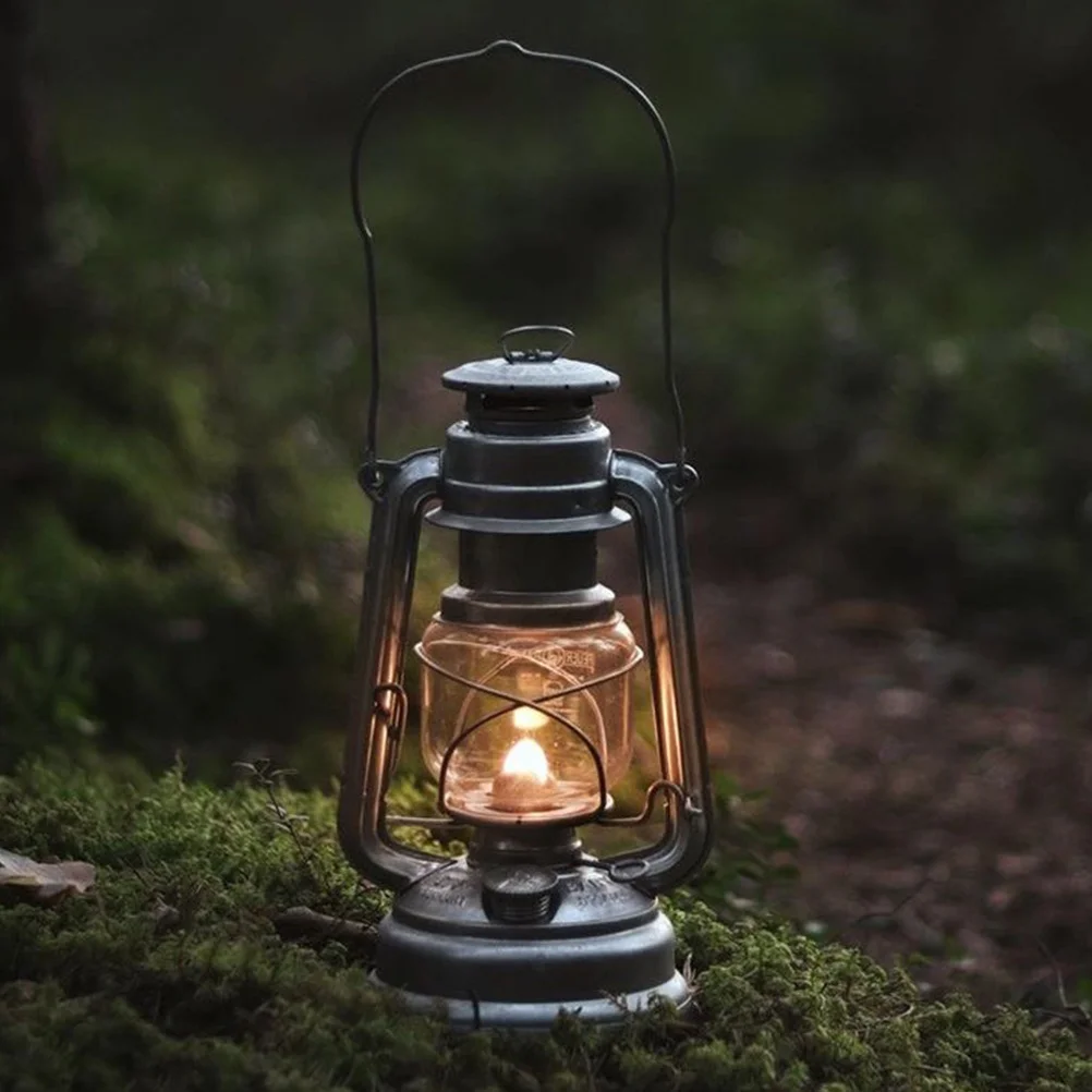 Decorative Lamp Vintage Style Detachable Lampshade Iron Glass Material for Home Bar Garden Glass Lamp