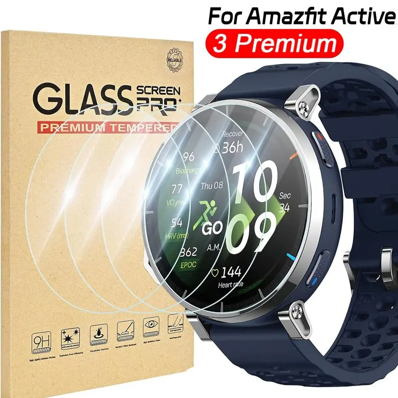 Tempered Tempered Glass For Amazfit Active 3 Premium Smartwatch Screen Protector Durable Anti Scratch Film for Amazfit Active 3 Premium - Aliexpress Deal