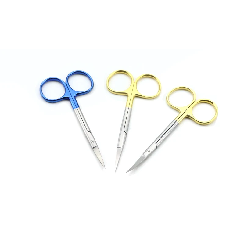 Ophthalmic Scissors Double Eyelid Scissors Gold Handle Scissors Cosmetic Instruments