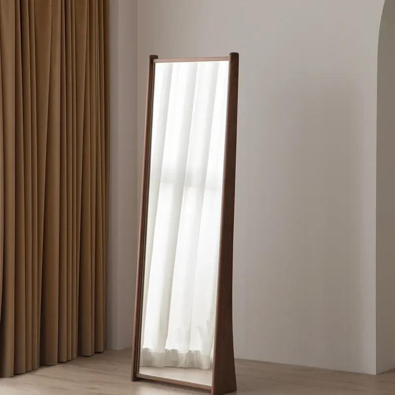For Qilou Floor to Ceiling Full Length Mirror Solid Wood Frame Bedroom Household Standing Dressing Mirror Modern Home Decor