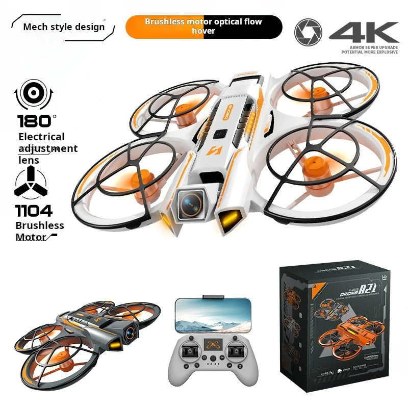 

A21 PRO Дрон Бесщеточный HD аэрофотосъемка с экраном Длительный срок службы батареи Игрушка с дистанционным управлением Радиоуправляемый самолет