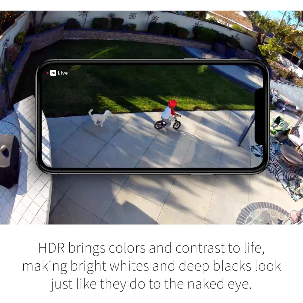 الأفضل - كاميرا Pro 5S Spotlight Security 2K HDR | في الهواء الطلق | لاسلكي | يتصل Wi-Fi ثنائي النطاق بأقوى #2