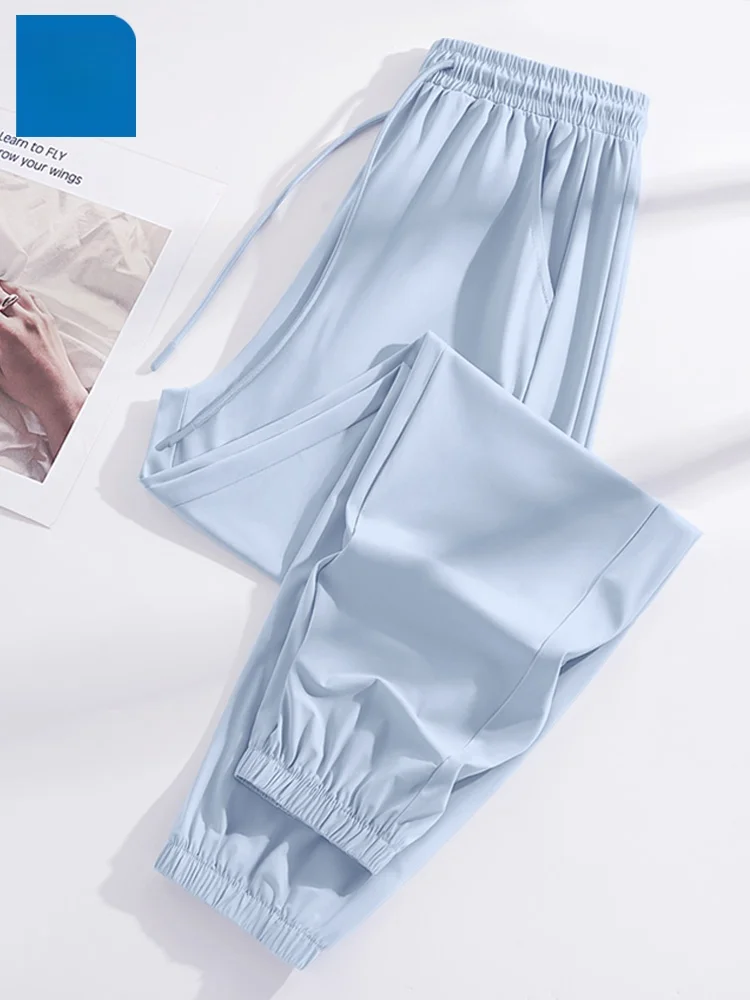 

Брюки спортивные женские Jeanswest Quick Dry Ice Silk, тонкие, летние, для активного отдыха, повседневные, свободного кроя, для бега, из полиэфирного волокна