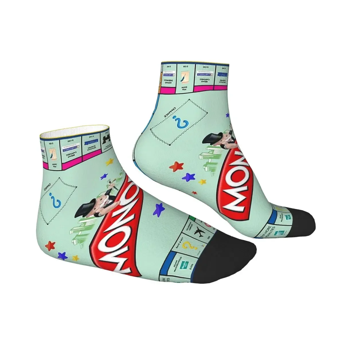 Monopoly Board Game Classic Socks Harajuku Super Soft Stockings All Season Socks Accessories for Man's Woman's Birthday Present