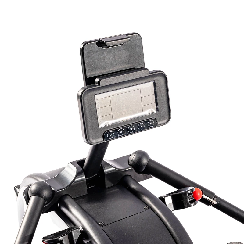 Electric Water Cardio Rowing Machine Treadmill Style Home Foldable Light Emitting Diode Screen 8 Level Magnetoresistive