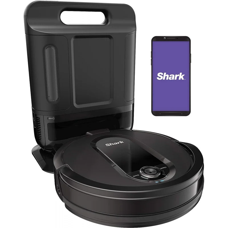 

Shark IQ Robot Vacuum AV1002AE with XL Self-Empty Base, Self-Cleaning Brushroll, Advanced Navigation, Wi-Fi, Compatible with Ale