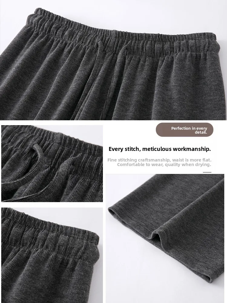 Ay cintura alta Fce forrado calças largas femininas casuais soltas BF Sle primavera outono inverno nova chegada mistura de algodão Comfo...