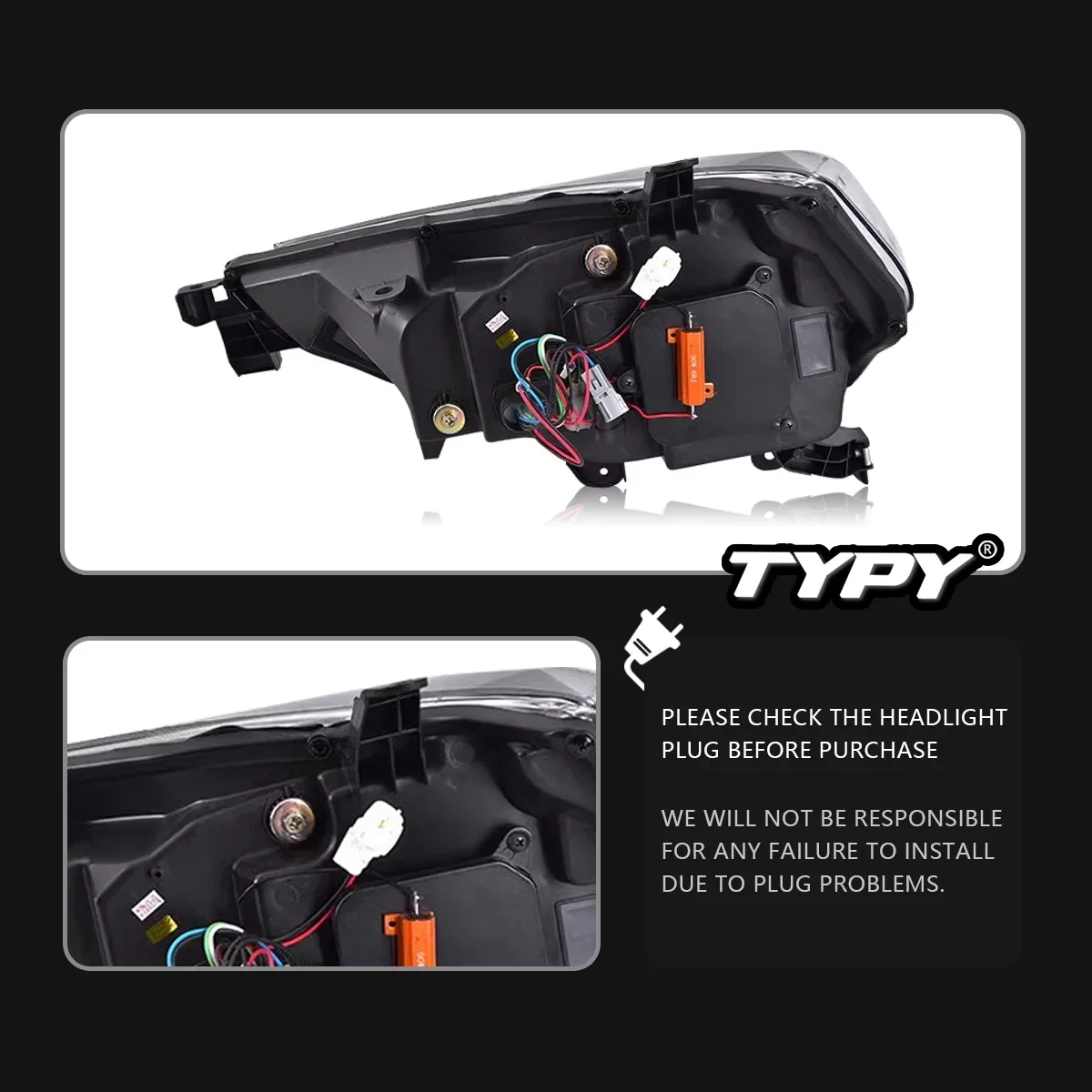 

TYPY автомобильная фара для Toyota 4Runner 2013-2022, обновленная, модифицированная для нового DRL, динамический указатель поворота, светодиодная фара, автоаксессуары