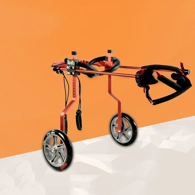 Wholesale custom Two-wheeled wheelchair for pet hind limbs dog disability aids pet paralysis power assisted car supplies