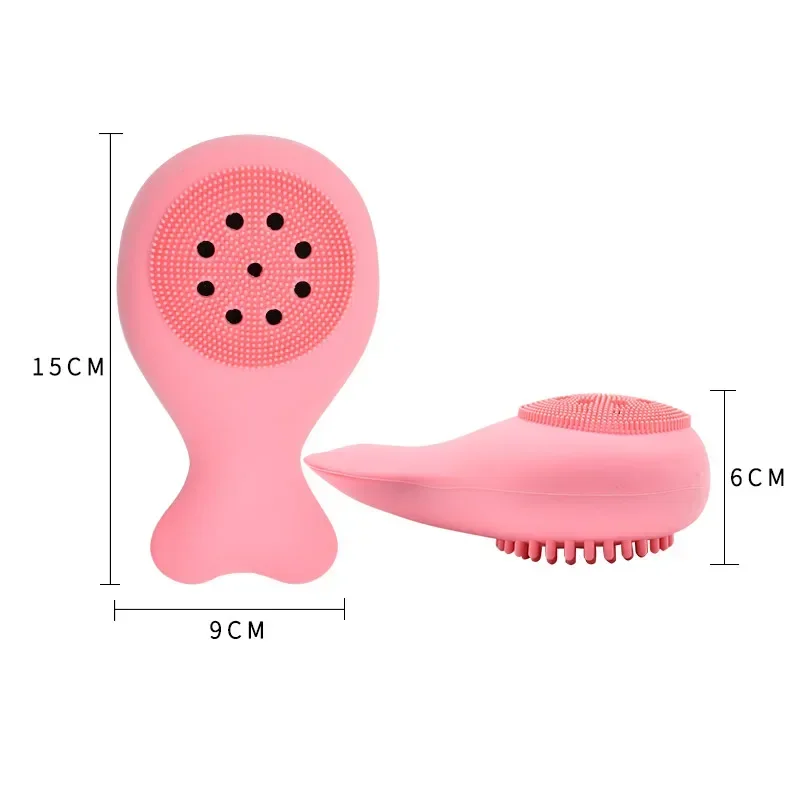 Latest Trending  Silicone Face Cleansing Brush Facial Whale Shape Deep Pore Exfoliating Blackhead Face Scrub Washing Brush