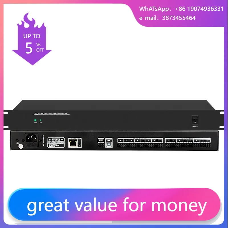 

D188 Professional (8 In 8 Out) Digital Audio Processor DSP Audio Processors For Stage Karaoke