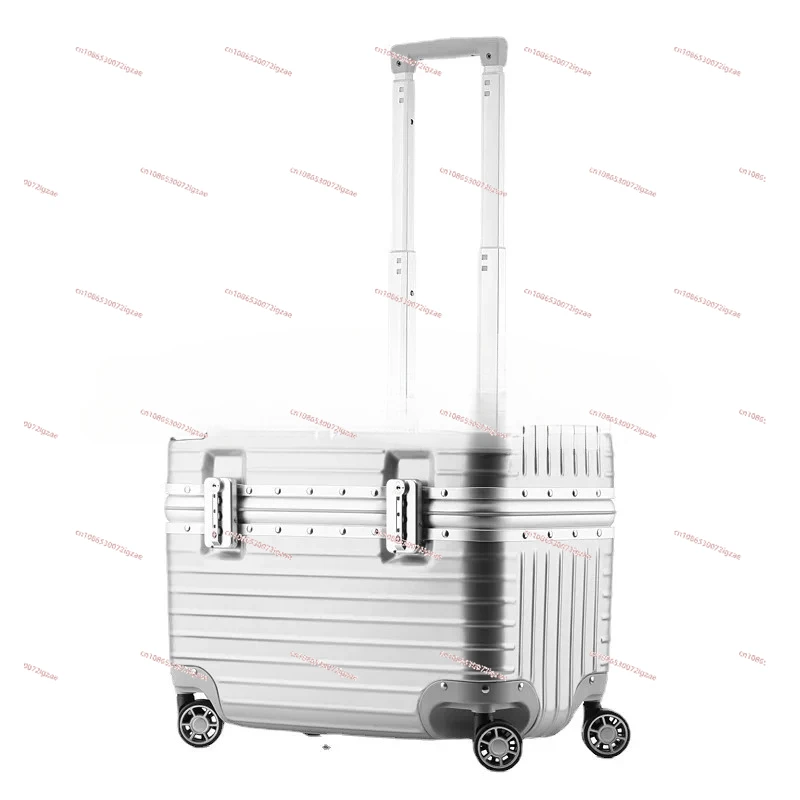 

Captain's Case Aviation Boarding Case Fashion Photography Case Aluminum Frame Suitcase Universal Wheel Travel Trolley