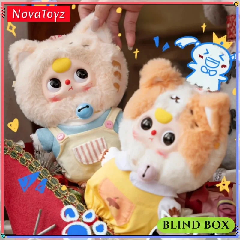 

New Baby Three Kitten Wardrobe Series Blind Box Caja Ciega Vinyl Doll Pendant Cute Kawaii Figure Desktop Decoration Girls Gift