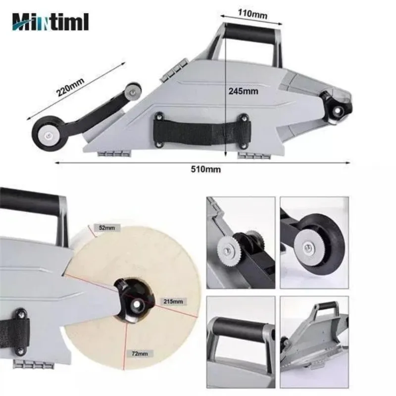Imagem -04 - Drywall Taping Tool com Quick-change Clamping Joint Inside Corner Wheel Ferramentas Manuais Correias Revestidas Gesso Cartonado Banjo