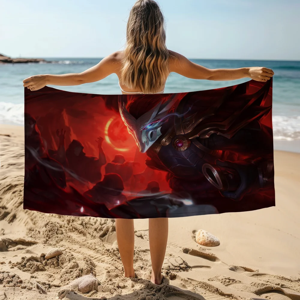 League of Legends Beach Towels Large Hotel Towel Spa Sauna Serviette Sport Quick Dry Towel For Home Bathroom Accessories Travel