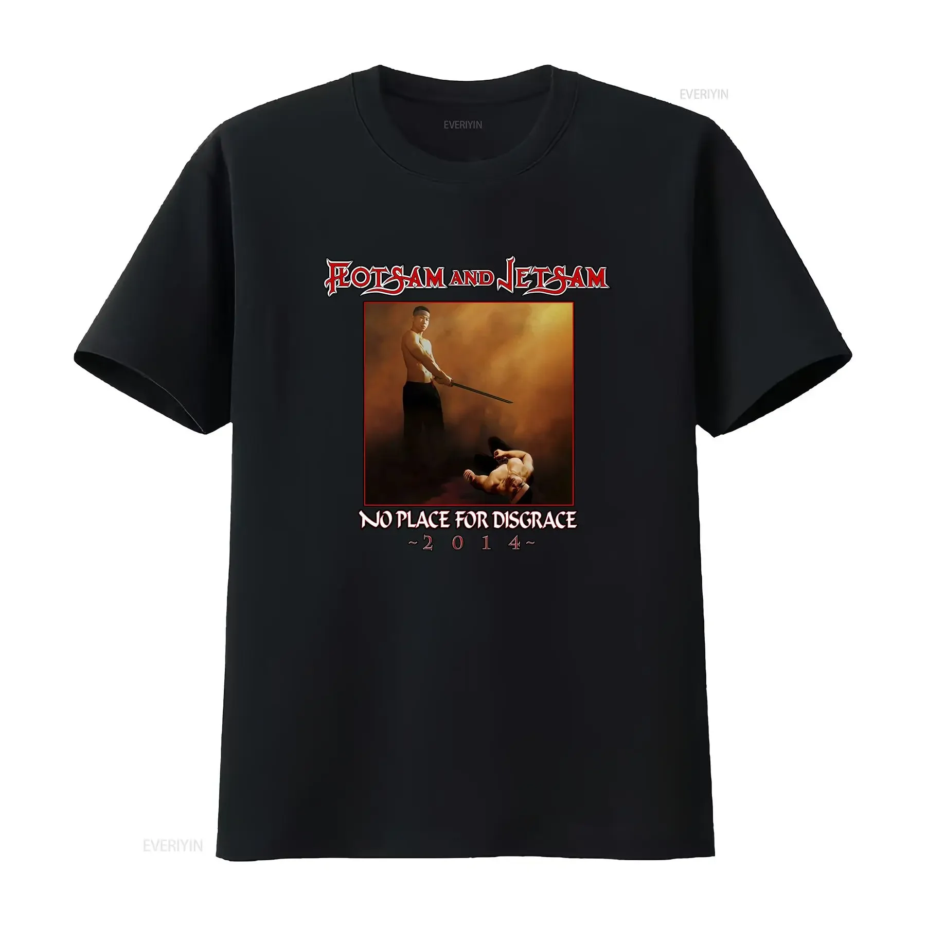 Flotsam and Jetsam No Place For Disgrace 2014 Album All Size T shirt SC366 vintage Washed homme Stylish Slightly Comfortable
