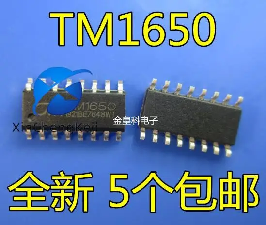 

20 шт. оригинальные новые TM1650 SOP-16 светодиодный привод управления/интегральная схема сканирования клавиатуры