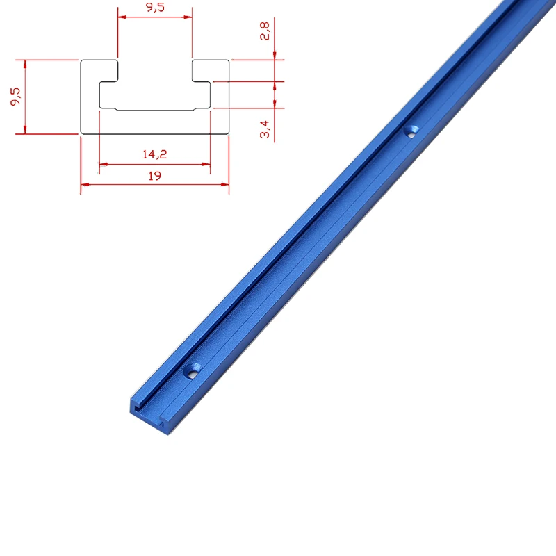 1Pc 19/30/45/75Type T-tracks T-Slot Aluminium Alloy Miter Track Jig Miter Bar Slider Table Saw Router Table DIY Woodworking Tool view 2