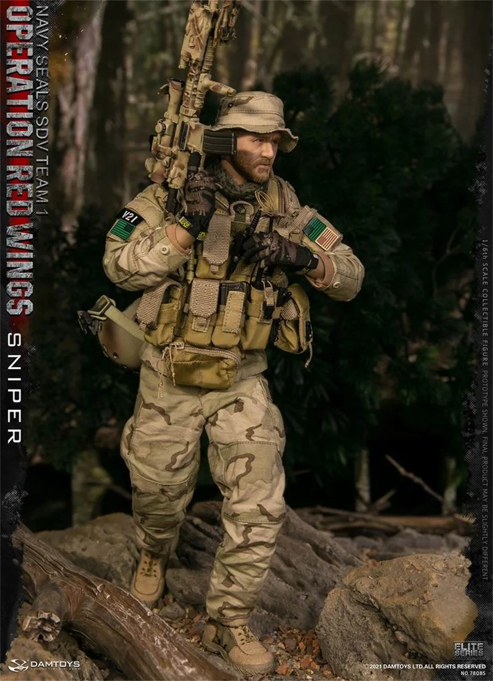 1/6 damtoys dam 78085 navy seals sdv equipe 1 operação asas vermelhas sniper soldado do exército especial conjunto completo móvel boneca para coletar