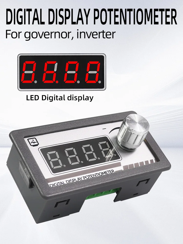 Digitale Display Potentiometer Variabele Weerstand 5K 10K 20K 50K 100K DC 6-30V voor Snelheidsregelaar Omvormer - afbeelding 2