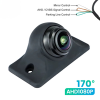 360° Adjustable AHD1080 Car Rear View Camera Universal Mini Side/Front/Backup 170° Fisheye Lens Night Vision Cam Reverse