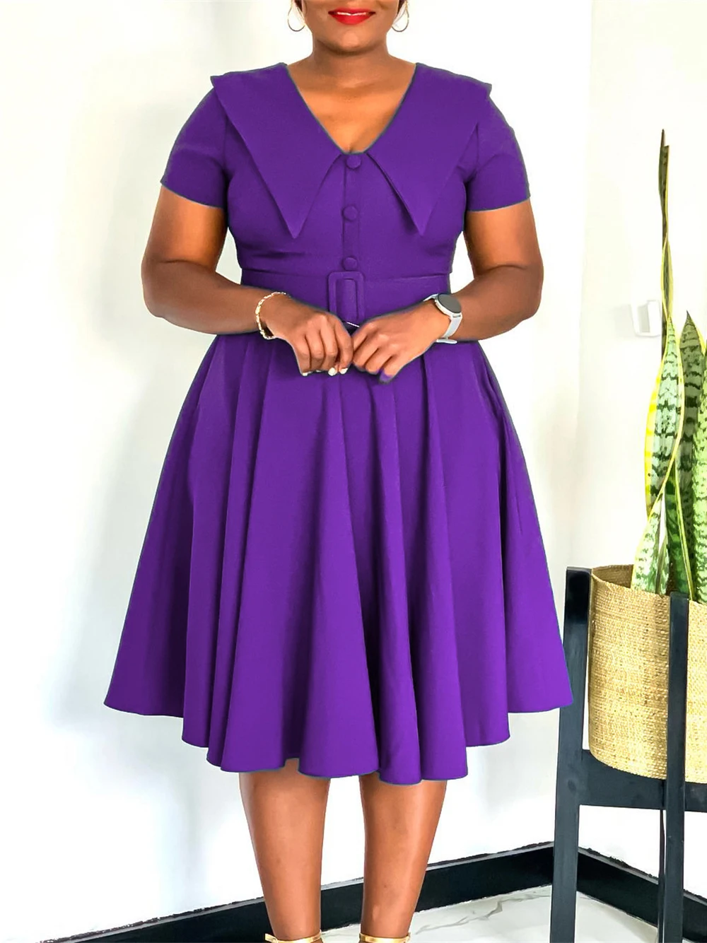 Elegant Fashion Office Lady Dress Short Sleeve Maxi Robes Party Prom Evening Gown 2025 Summer Autumn Turkey African Clothing