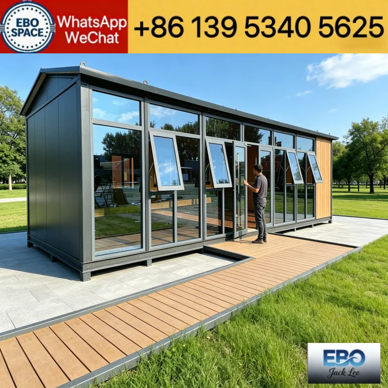  Custom Expandable Container House Foldable Prefab House Portable Expand Home Steel Structure For Office Camp Accommodation